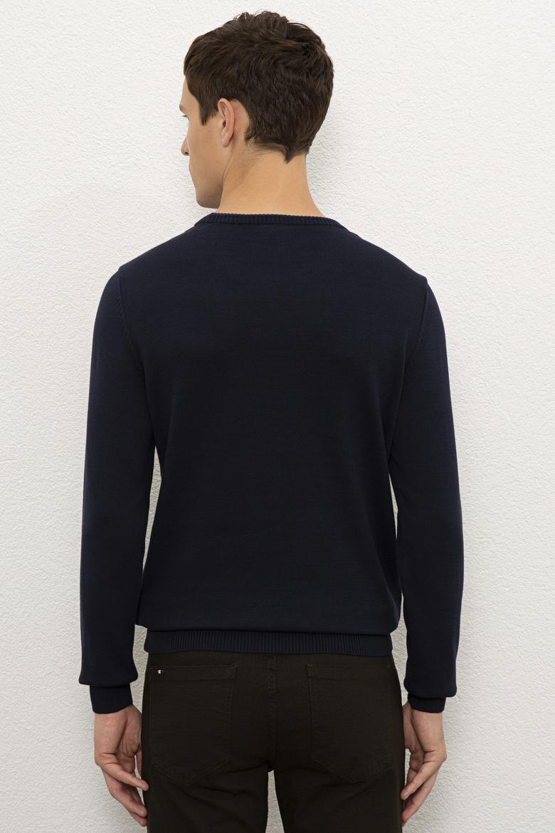 Erkek Lacivert Kazak - 50229089005