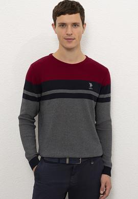 Erkek Bordo Kazak - 50229211009