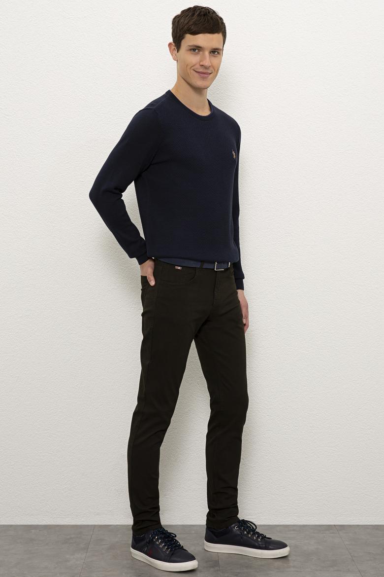 Erkek Koyu Haki Kanvas Pantolon - 50230008016