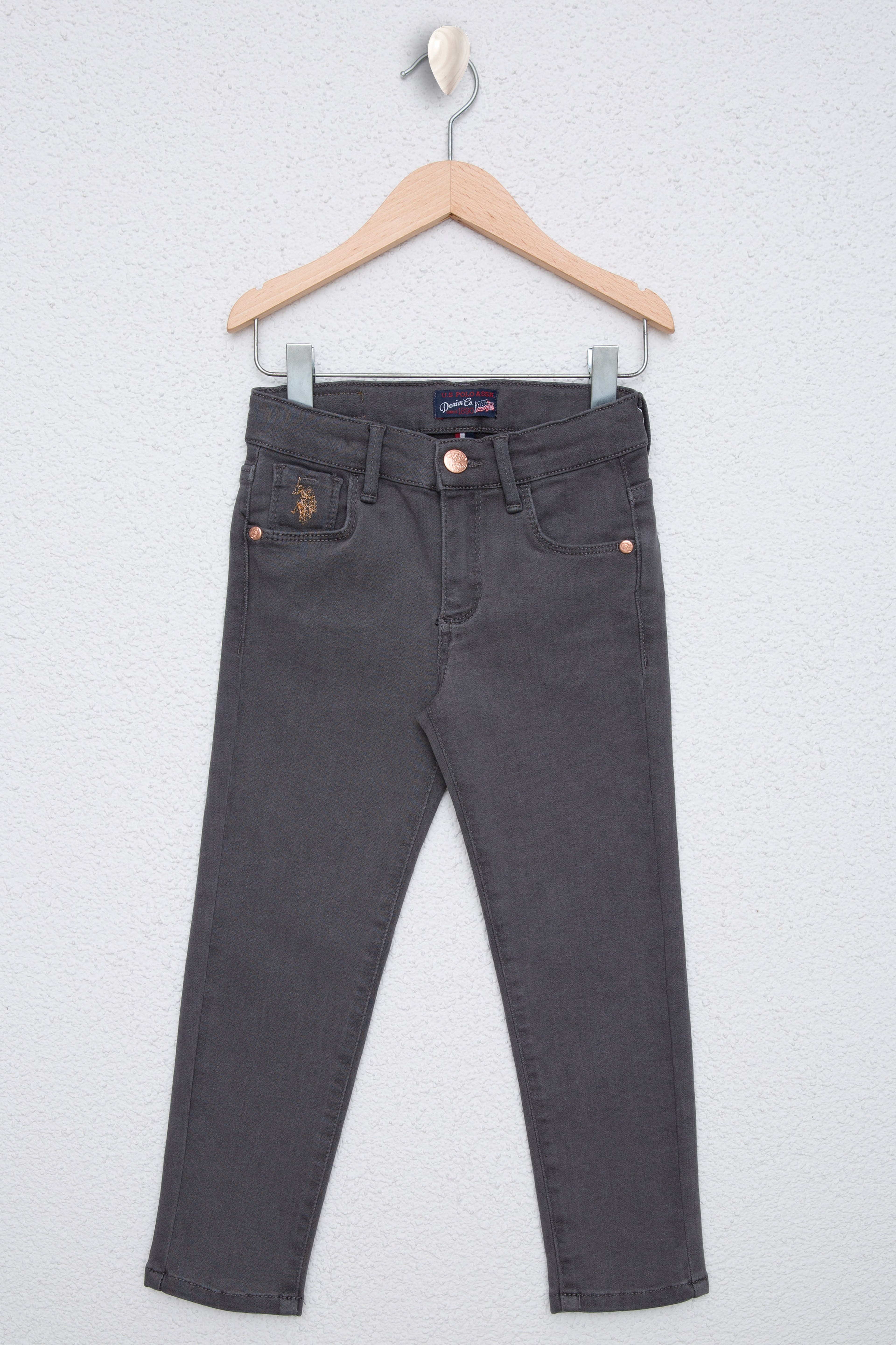 Kız Çocuk Gri Jean Pantolon - Image 1