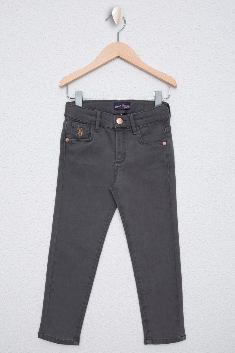 Kız Çocuk Gri Jean Pantolon