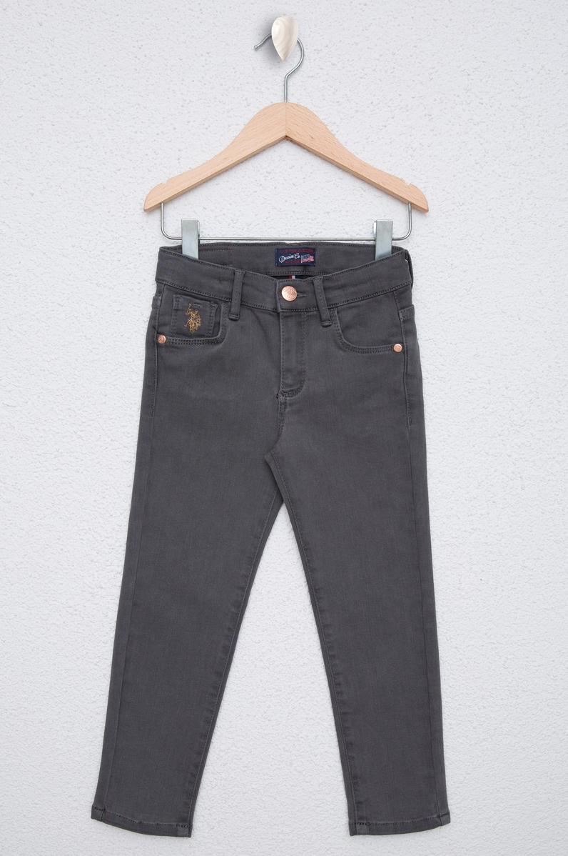 Kız Çocuk Gri Jean Pantolon