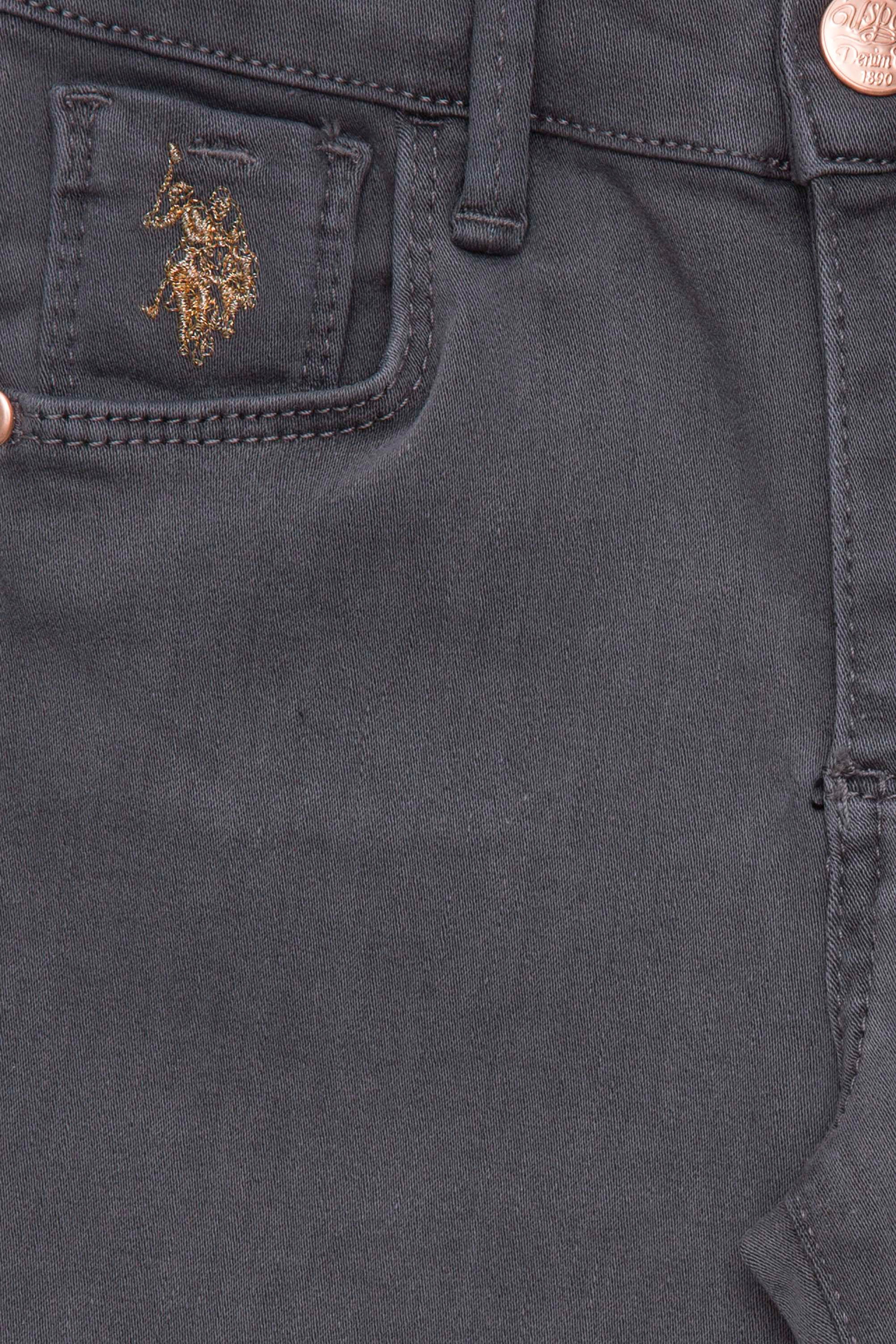 Kız Çocuk Gri Jean Pantolon - Image 3