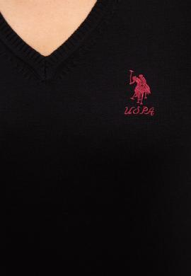 Kadın Siyah Basic Bisiklet Yaka Kazak - 50224709011