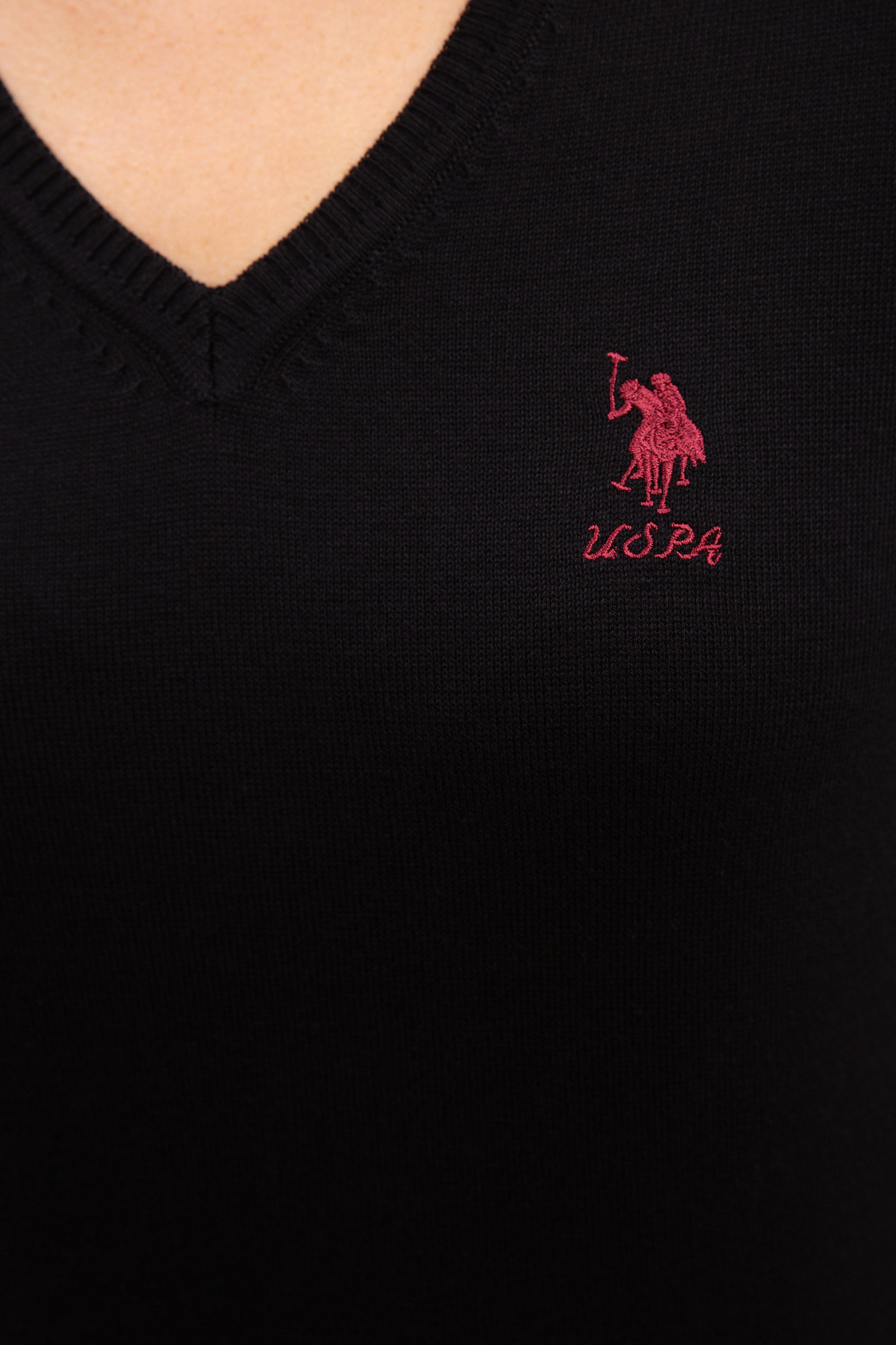 Kadın Siyah Basic Bisiklet Yaka Kazak - Image 5