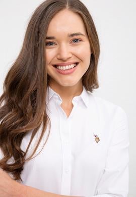 Kadın Beyaz Gömlek Uzunkol Basic - 50225881005