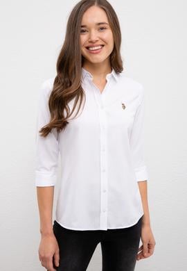 Kadın Beyaz Gömlek Uzunkol Basic - 50225881005
