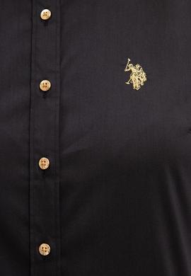 Kadın Siyah Uzun Kollu Basic Gömlek - 50227226034