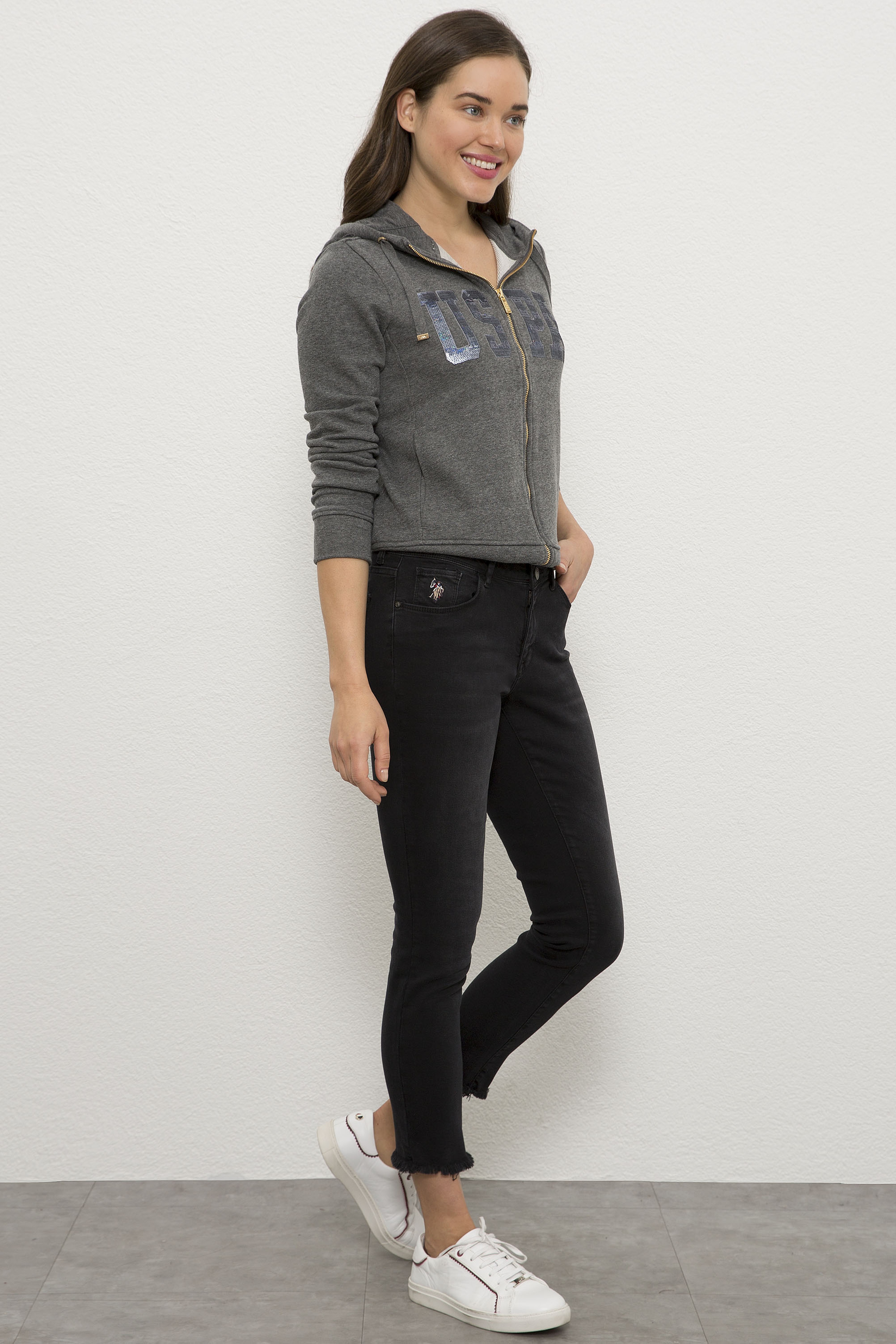 Kadın Siyah Denim Pantolon