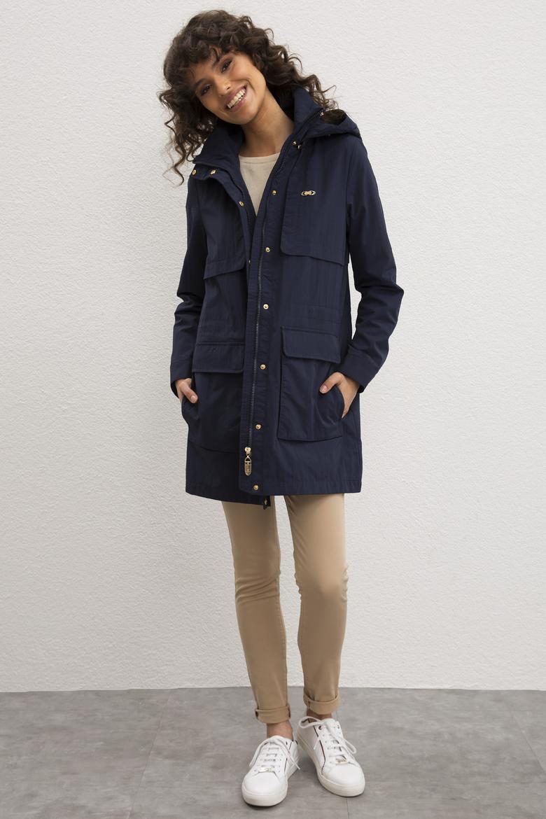 Kadın Lacivert Kaban - 50217708003