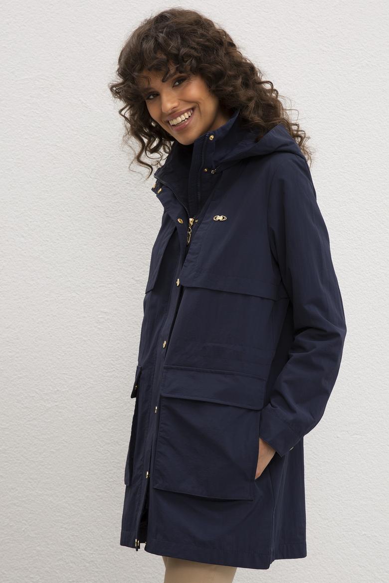 Kadın Lacivert Kaban - 50217708003