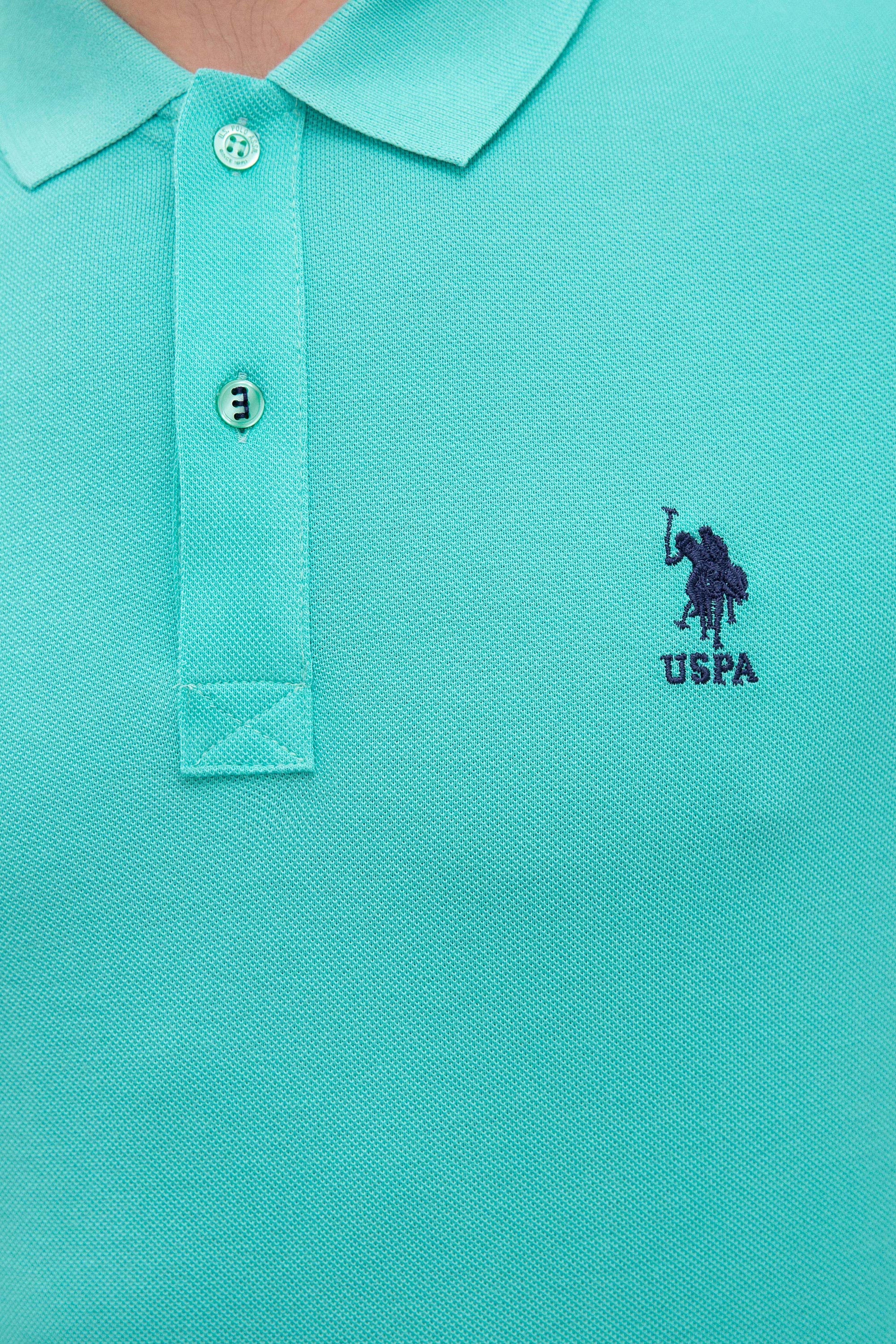 Erkek Mint Basic Polo Yaka Tişört - Image 5