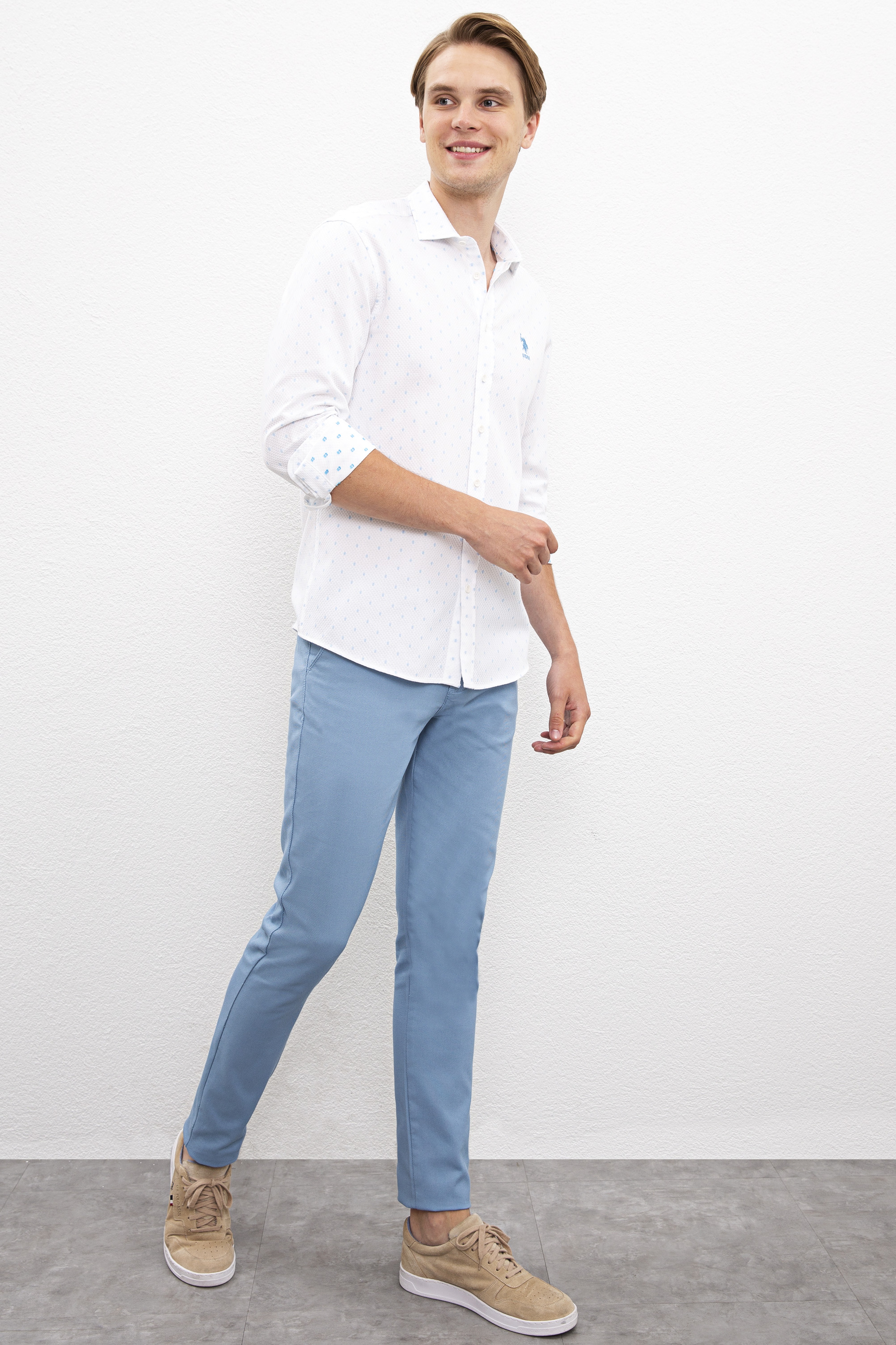 Erkek Mavi Chinos - Image 2