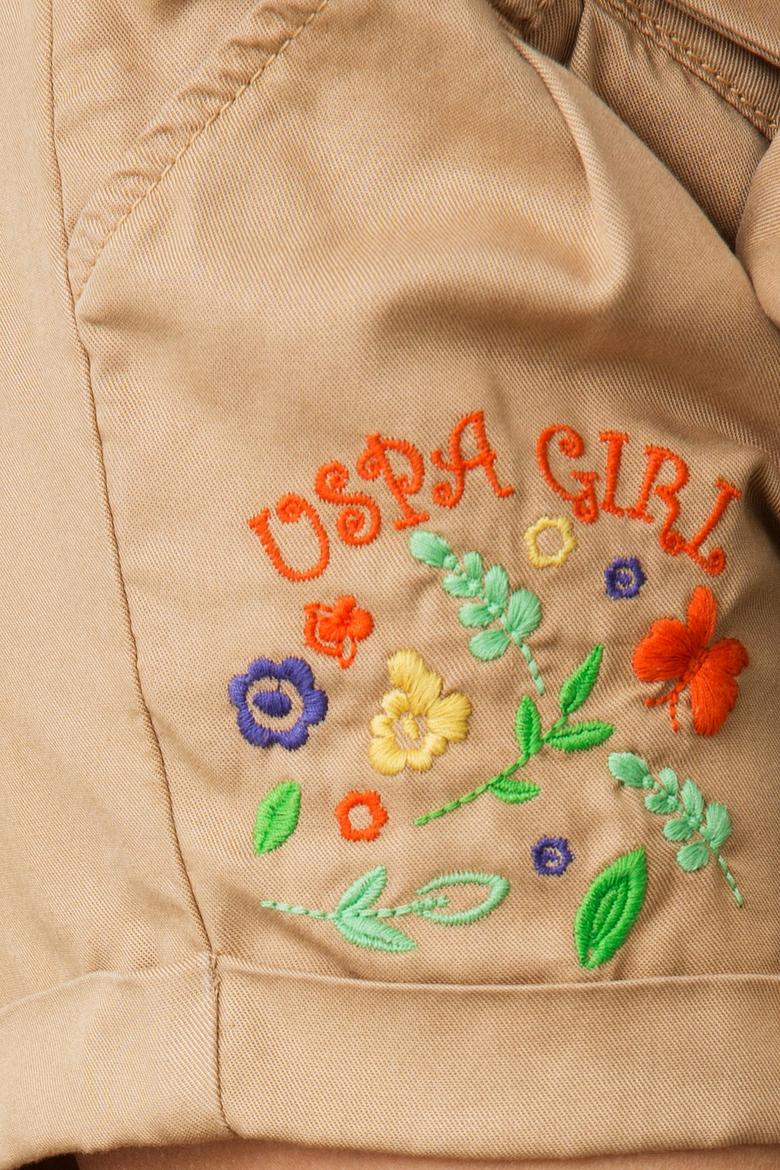 Beyaz Dokuma Bermuda Capri - 50187329004