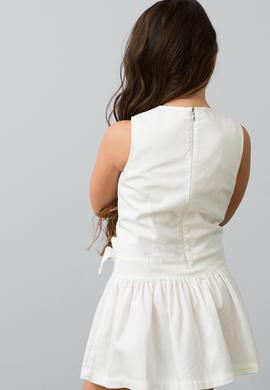 Beyaz Dokuma Elbise - 50187330061