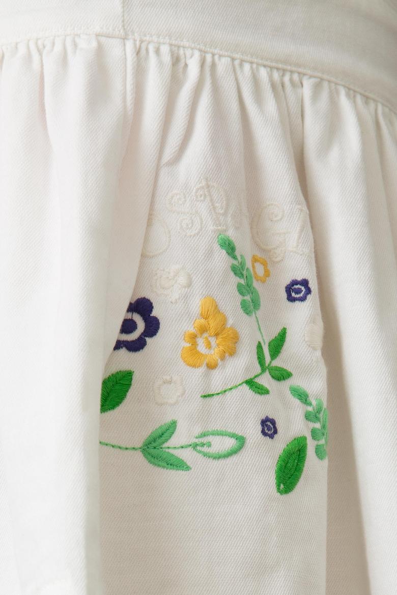 Beyaz Dokuma Elbise - 50187330061