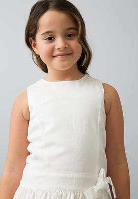 Beyaz Dokuma Elbise - 50187330061