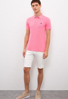 Erkek Pembe Basic Tişört - 50217612282