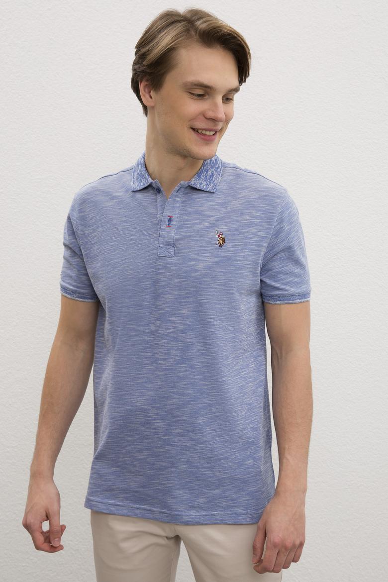 Erkek Saks Basic T-Shirt