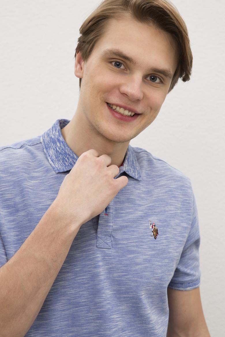 Erkek Saks Basic T-Shirt - 50222487058