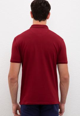Erkek Bordo Basic Tişört - 50224056011