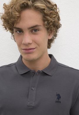 Erkek Antrasit Basic Tişört - 50224056028