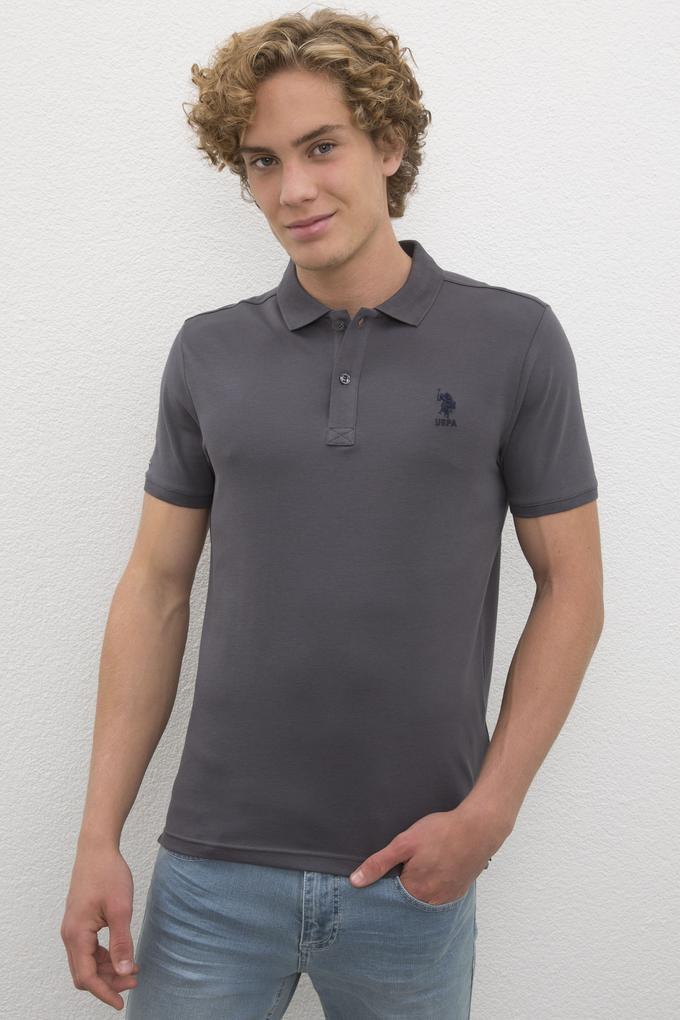 Erkek Antrasit Basic Tişört