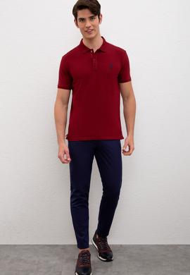Erkek Bordo Basic Tişört - 50224056011