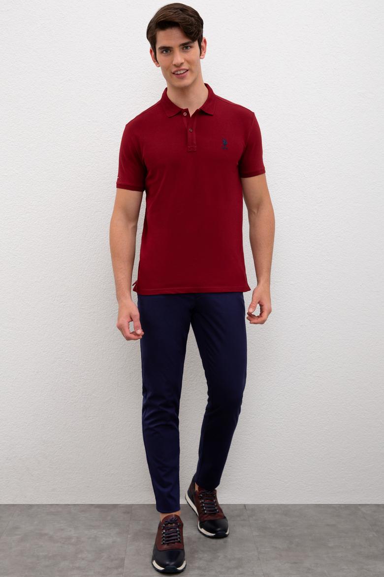 Erkek Bordo Basic Tişört - 50224056011