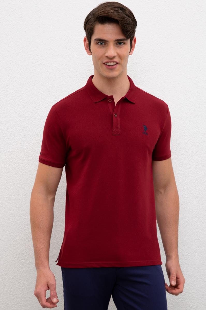 Erkek Bordo Basic Tişört