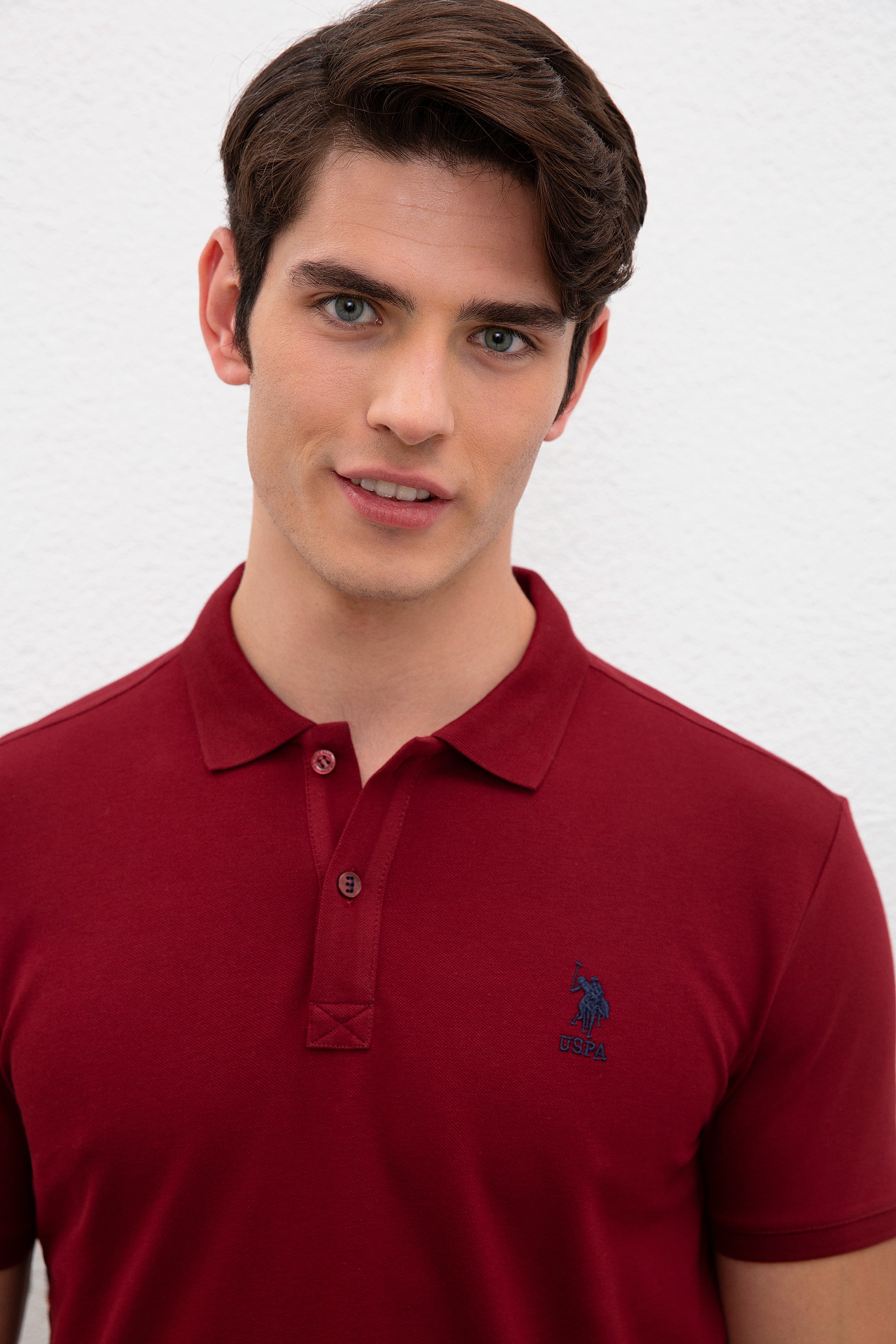 Erkek Bordo Basic Tişört - Image 2