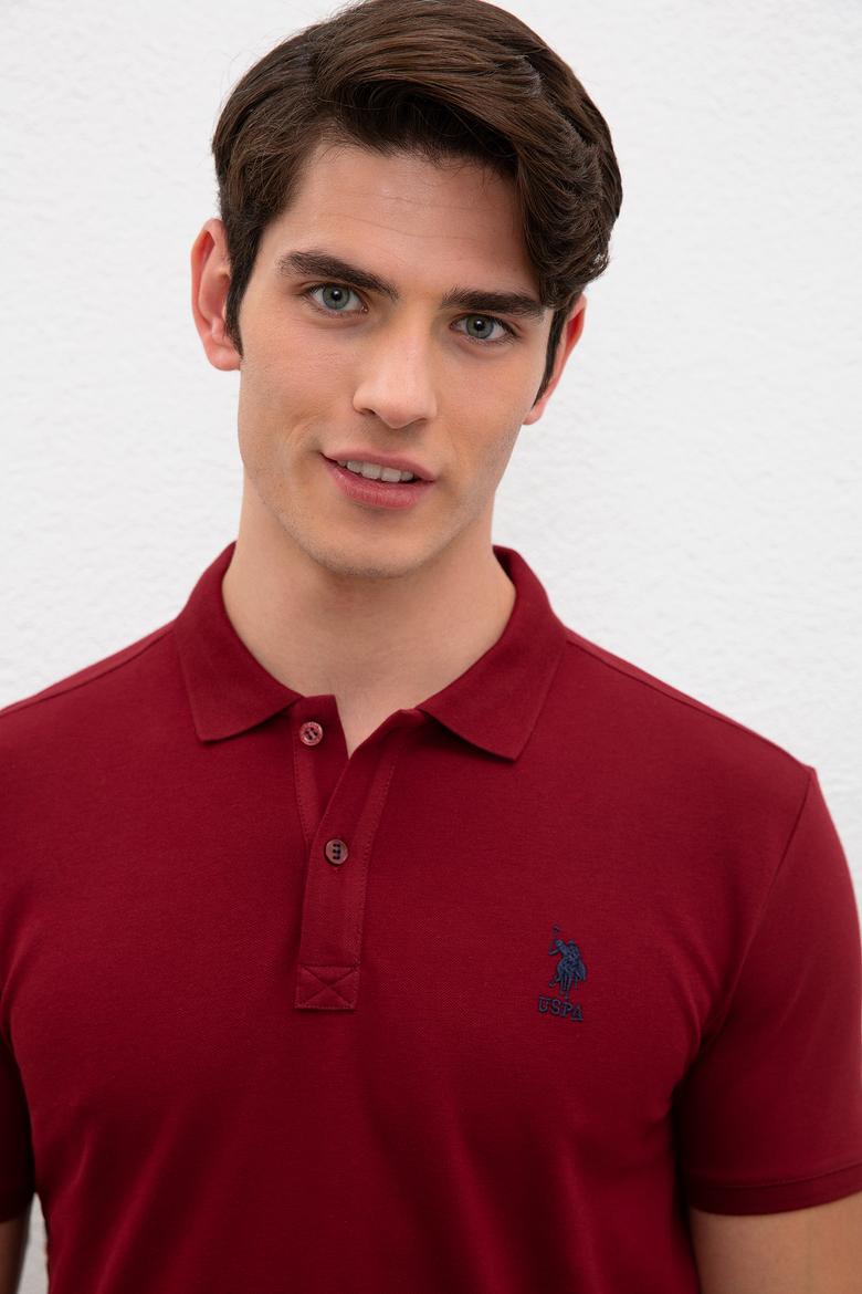 Erkek Bordo Basic Tişört - 50224056011