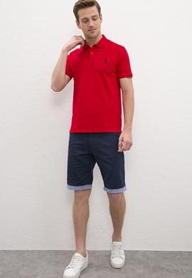 Erkek Kırmızı Basic Tişört - 50224056047