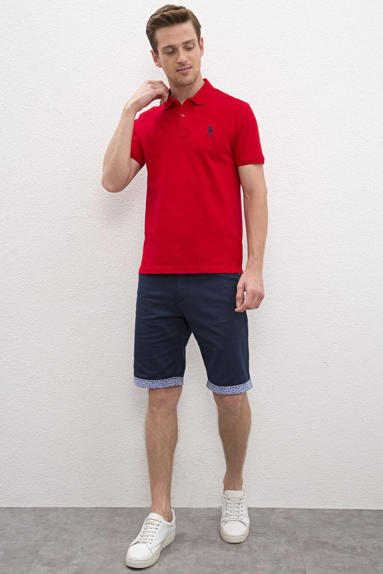 Erkek Kırmızı Basic Tişört - 50224056047