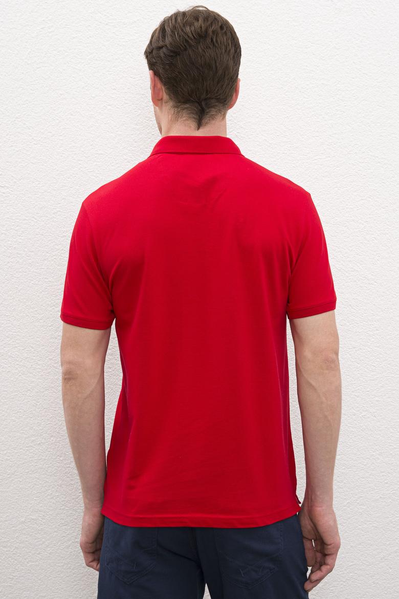 Erkek Kırmızı Basic Tişört - 50224056047