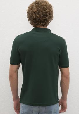 Erkek Koyu Yeşil Basic Tişört - 50224056086