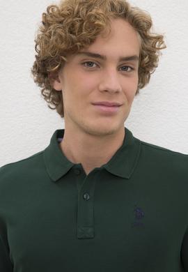 Erkek Koyu Yeşil Basic Tişört - 50224056086