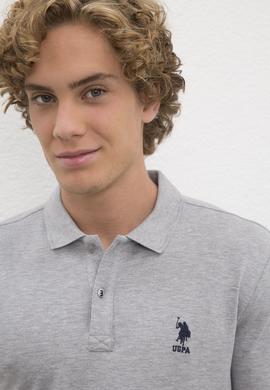 Erkek Gri Melanj Basic Tişört - 50224056099