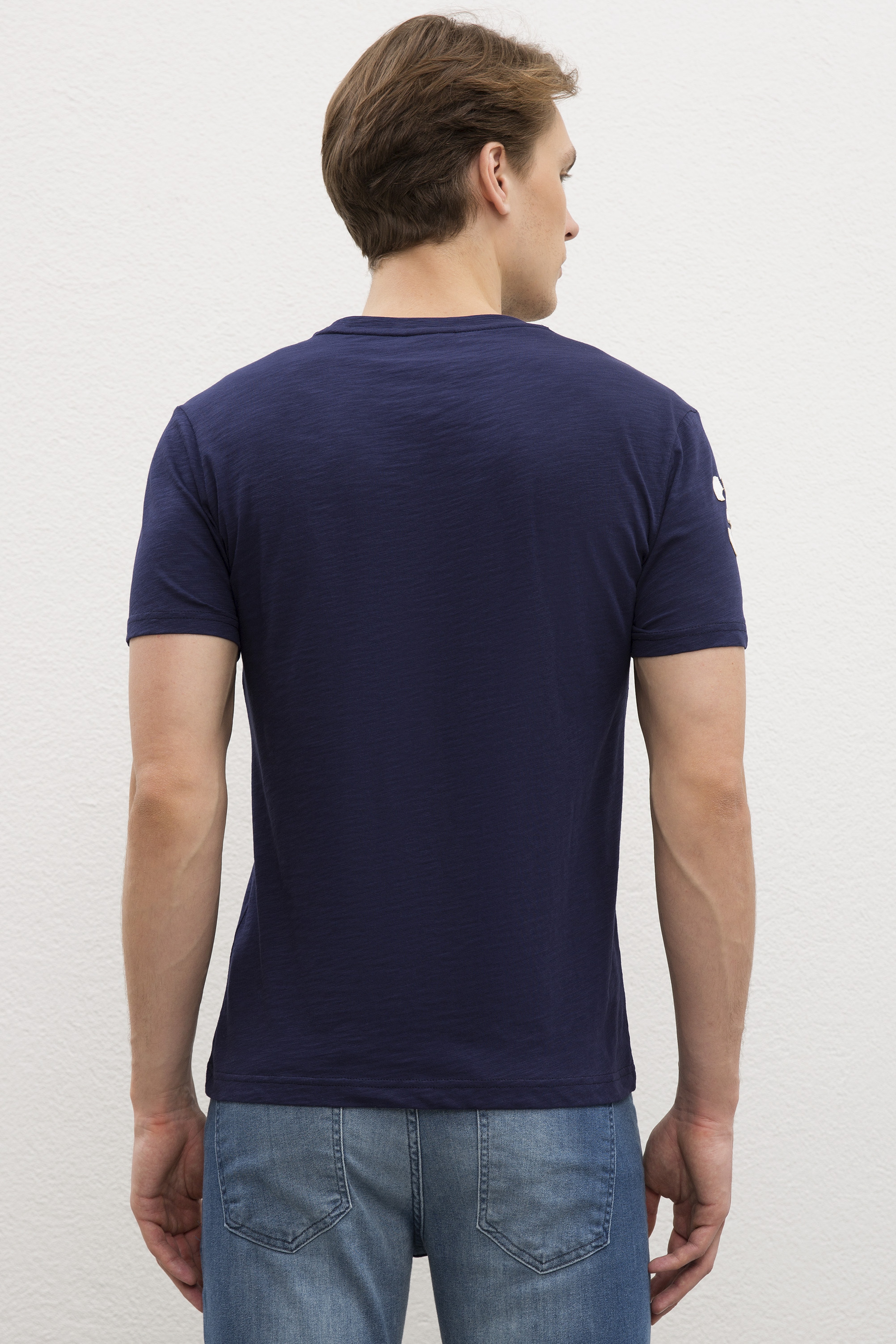 Erkek Lacivert T-Shirt - Image 2