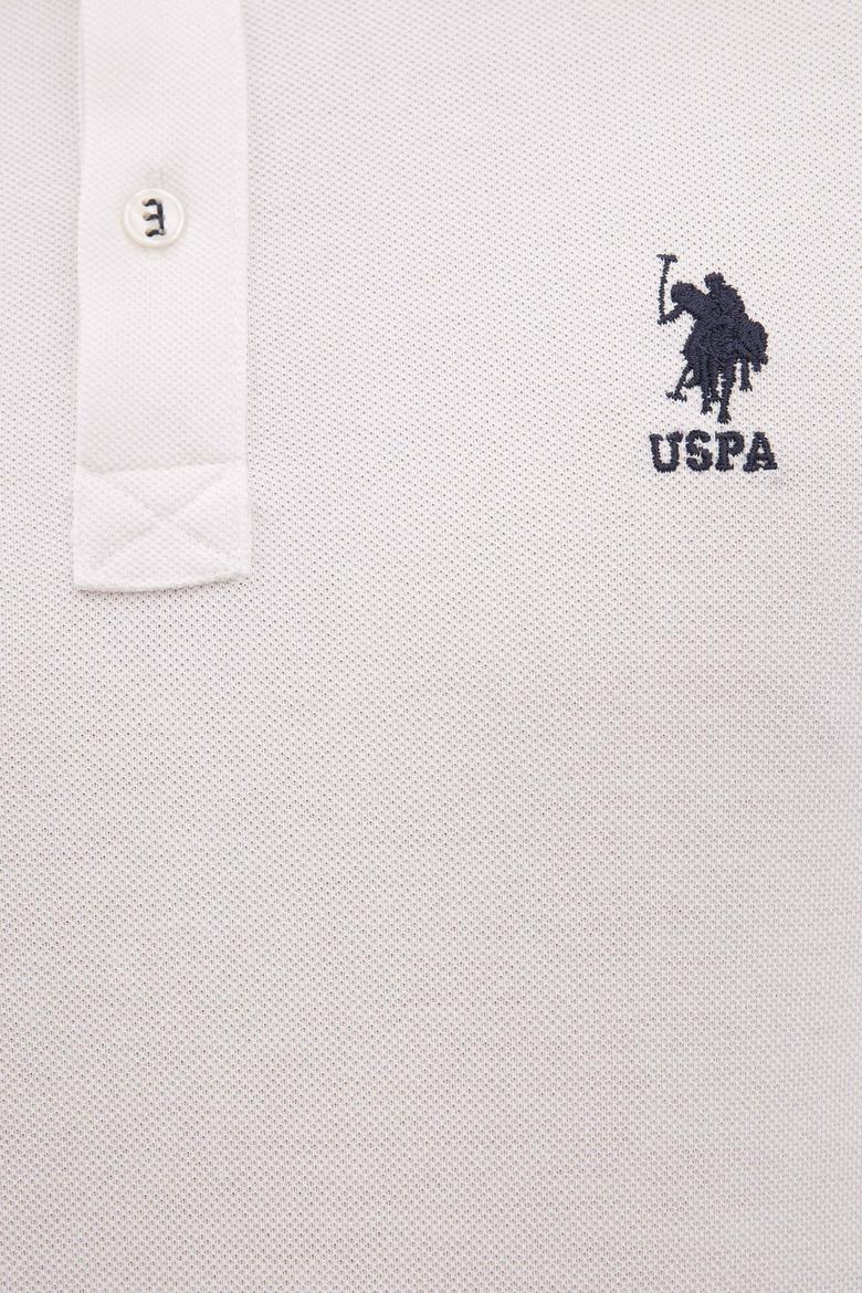 Erkek Ekru Basic Polo Yaka Tişört - 50231513043