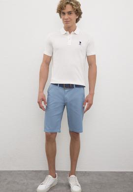 Erkek Ekru Basic Polo Yaka Tişört - 50231513043