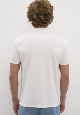 Erkek Ekru Basic Polo Yaka Tişört - 50231513043