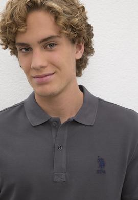 Erkek Antrasit Basic Tişört - 50231513019