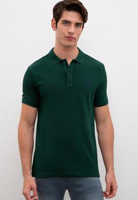 Erkek Koyu Yeşil Basic Tişört - 50231513118