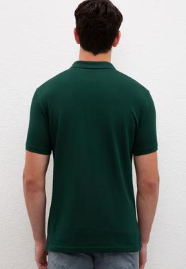 Erkek Koyu Yeşil Basic Tişört - 50231513118