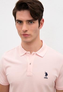 Erkek Açık Pembe Polo Yaka T-Shirt Basic - 50231513108