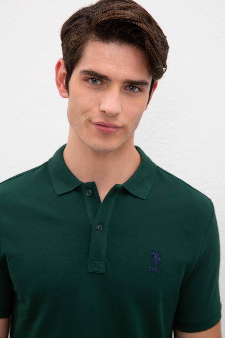 Erkek Koyu Yeşil Basic Tişört - 50231513118