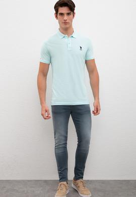 Erkek Açık Yeşil Basic Tişört - 50231513136