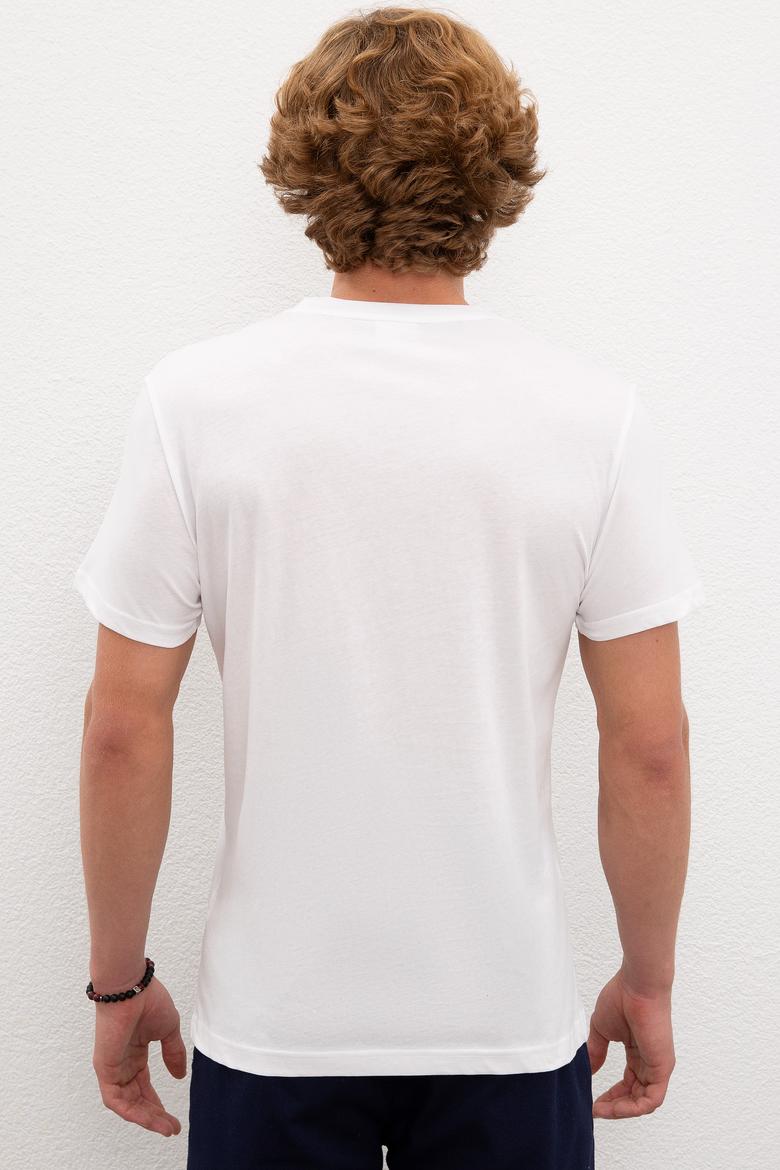 Erkek Beyaz Tişört - 50230887007