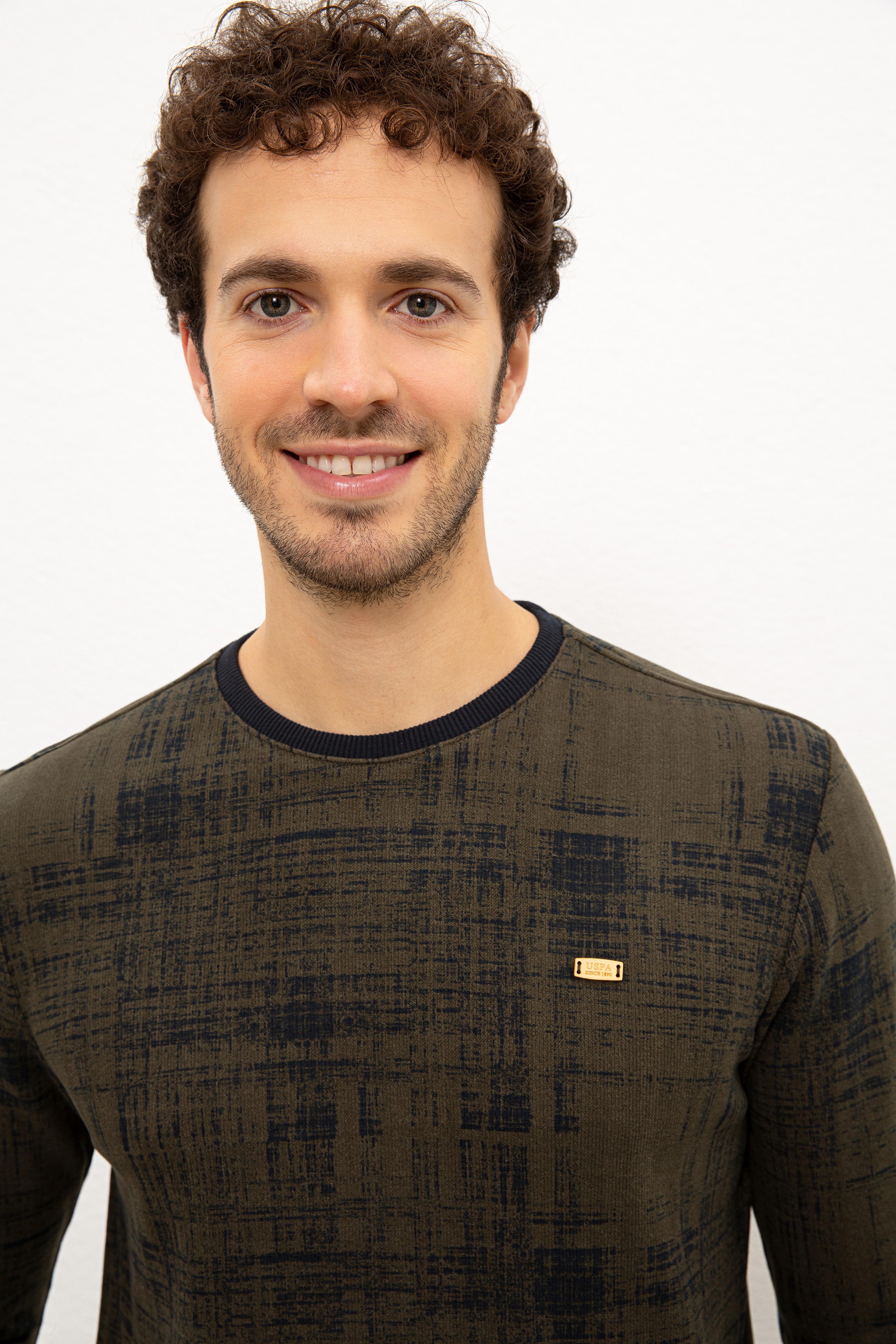 Erkek Lacivert Bisiklet Yaka Sweatshirt